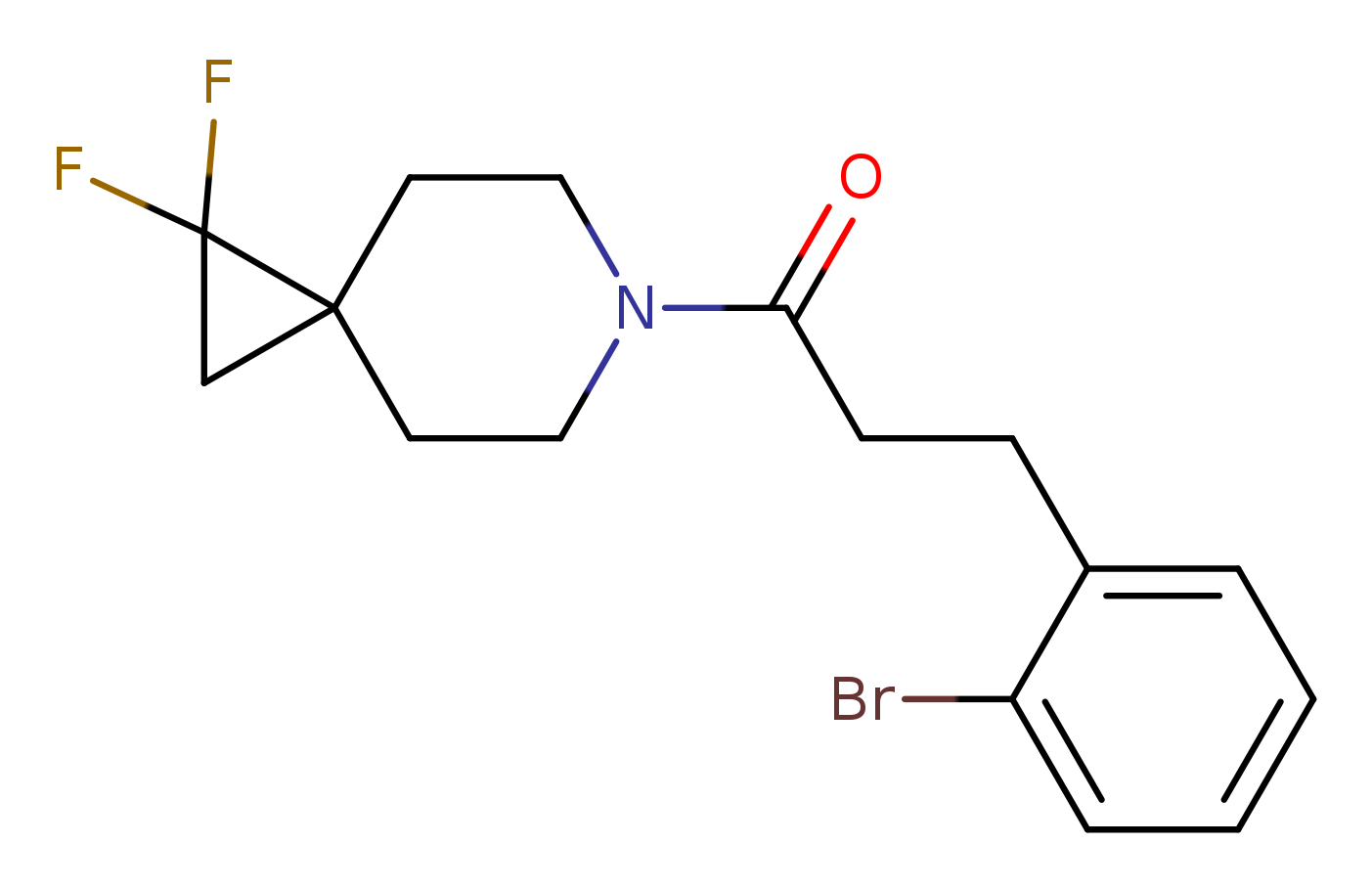 3-(2-bromophenyl)-1-{1,1-difluoro-6-azaspiro[2.5]octan-6-yl}propan-1-one