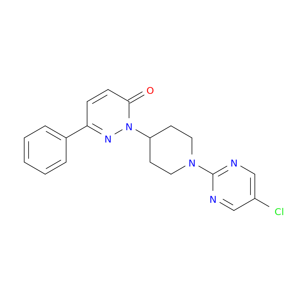 2-[1-(5-chloropyrimidin-2-yl)piperidin-4-yl]-6-phenyl-2,3-dihydropyridazin-3-one