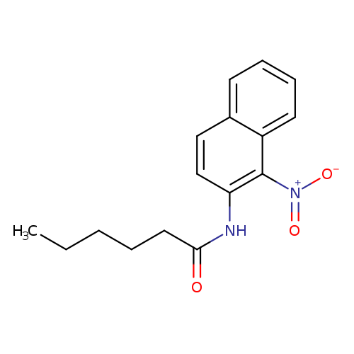 N-{1-nitro-2-naphthyl}hexanamide