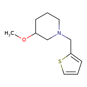 3-methoxy-1-[(thiophen-2-yl)methyl]piperidine