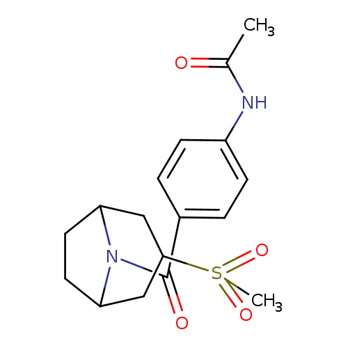 N-(4-{3-methanesulfonyl-8-azabicyclo[3.2.1]octane-8-carbonyl}phenyl)acetamide