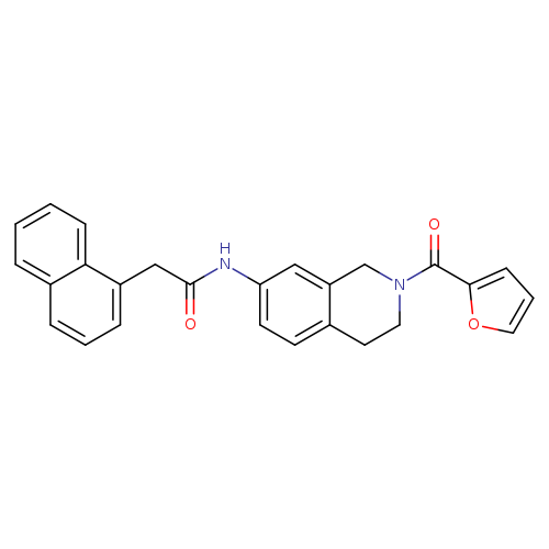 N-[2-(furan-2-carbonyl)-1,2,3,4-tetrahydroisoquinolin-7-yl]-2-(naphthalen-1-yl)acetamide