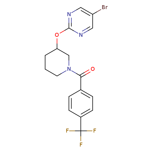 5-bromo-2-({1-[4-(trifluoromethyl)benzoyl]piperidin-3-yl}oxy)pyrimidine