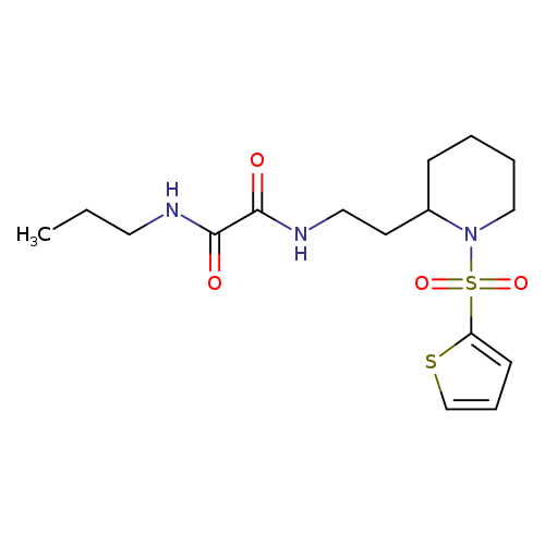 N-propyl-N'-{2-[1-(thiophene-2-sulfonyl)piperidin-2-yl]ethyl}ethanediamide