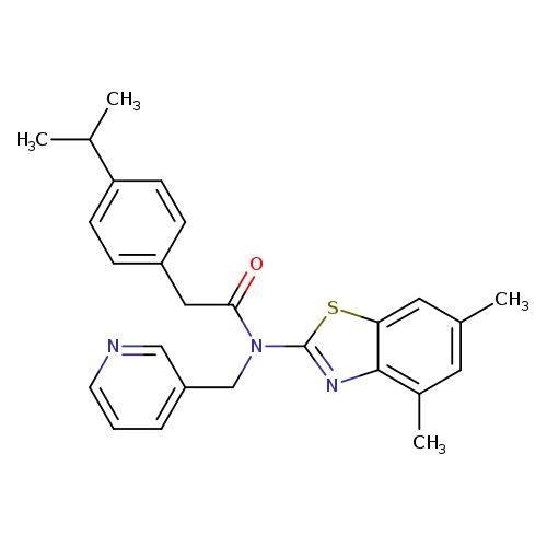 N-(4,6-dimethyl-1,3-benzothiazol-2-yl)-2-[4-(propan-2-yl)phenyl]-N-[(pyridin-3-yl)methyl]acetamide