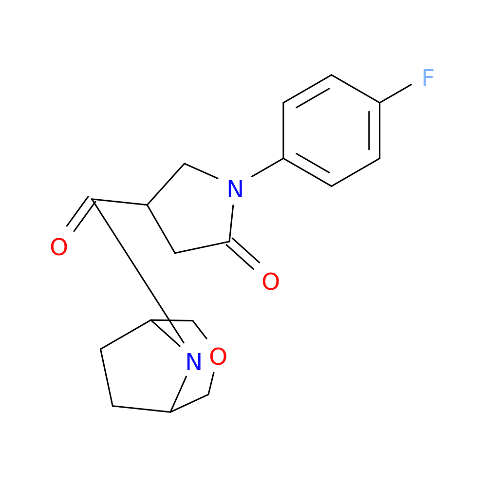1-(4-fluorophenyl)-4-{3-oxa-8-azabicyclo[3.2.1]octane-8-carbonyl}pyrrolidin-2-one