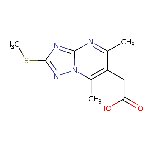 2-[5,7-dimethyl-2-(methylsulfanyl)-[1,2,4]triazolo[1,5-a]pyrimidin-6-yl]acetic acid