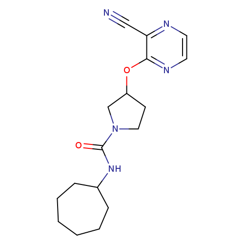 3-[(3-cyanopyrazin-2-yl)oxy]-N-cycloheptylpyrrolidine-1-carboxamide