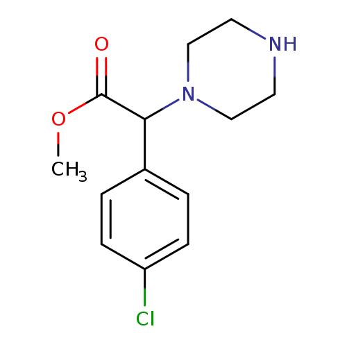 methyl 2-(4-chlorophenyl)-2-(piperazin-1-yl)acetate