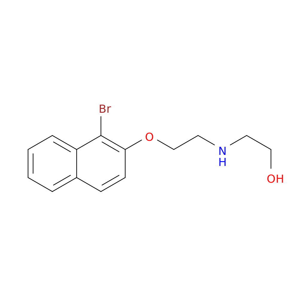2-((2-((1-Bromonaphthalen-2-yl)oxy)ethyl)amino)ethanol
