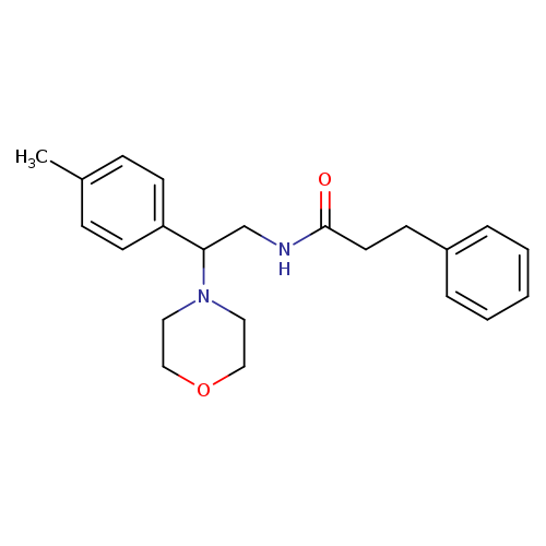 N-[2-(4-methylphenyl)-2-(morpholin-4-yl)ethyl]-3-phenylpropanamide