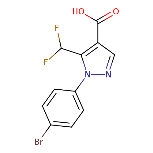 1-(4-bromophenyl)-5-(difluoromethyl)-1H-pyrazole-4-carboxylic acid