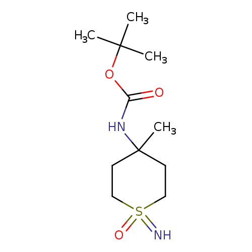 tert-butylN-(1-imino-4-methyl-1-oxo-1lambda6-thian-4-yl)carbamate