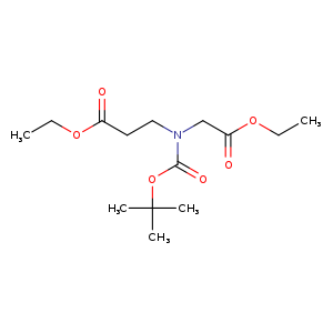 b-Alanine, N-[(1,1-dimethylethoxy)carbonyl]-N-(2-ethoxy-2-oxoethyl)-,ethyl ester