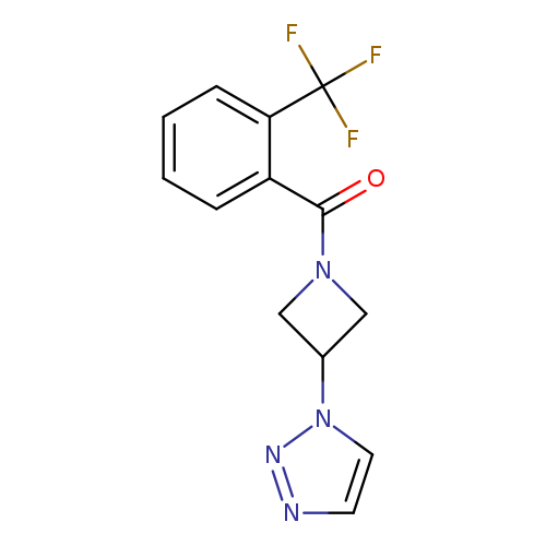 1-{1-[2-(trifluoromethyl)benzoyl]azetidin-3-yl}-1H-1,2,3-triazole