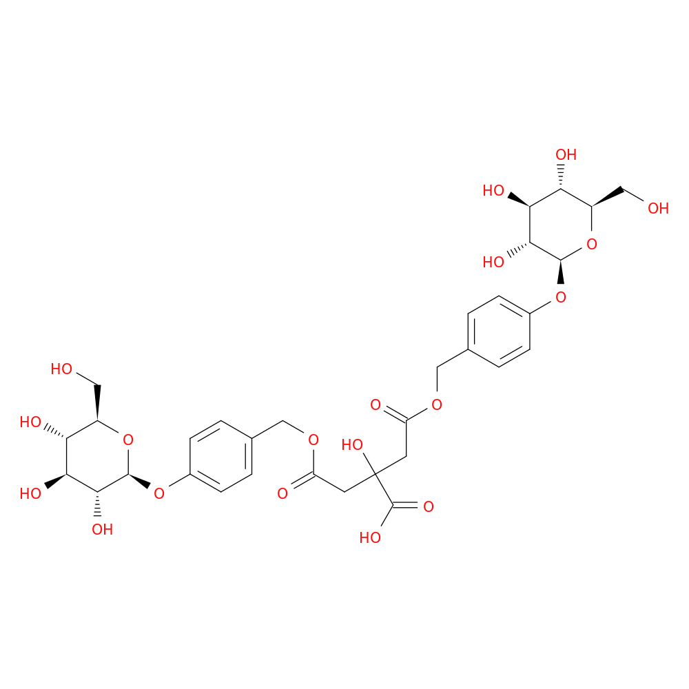 3-Carboxy-3-hydroxy-1,5-dioxo-1,5-pentanediylbis(oxymethylene-4,1-phenylene) bis-β-D-glucopyranoside