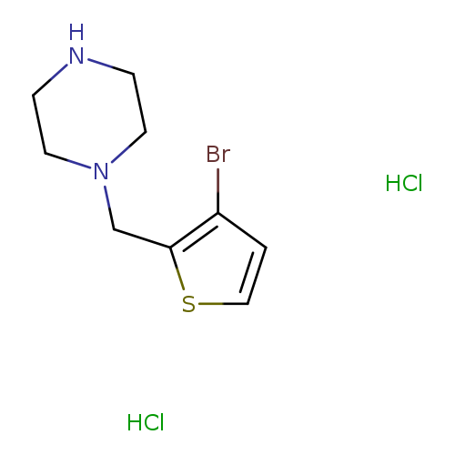 1-[(3-bromothiophen-2-yl)methyl]piperazine dihydrochloride