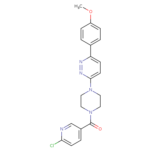 3-[4-(6-chloropyridine-3-carbonyl)piperazin-1-yl]-6-(4-methoxyphenyl)pyridazine