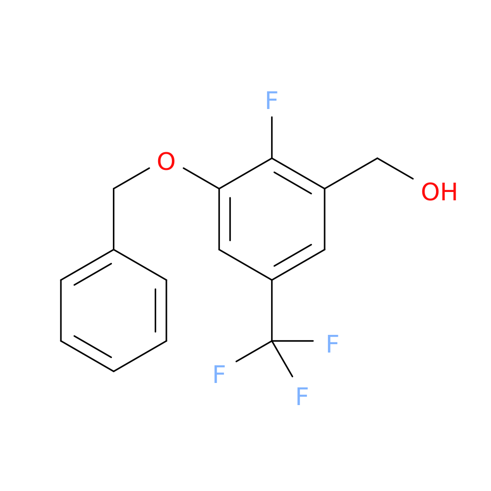 (3-(Benzyloxy)-2-fluoro-5-(trifluoromethyl)phenyl)methanol