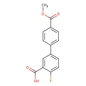 2-Fluoro-5-(4-methoxycarbonylphenyl)benzoic acid