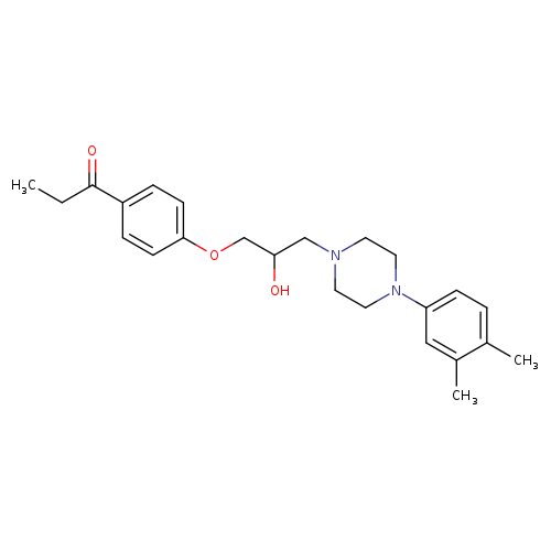 1-(4-{3-[4-(3,4-dimethylphenyl)piperazin-1-yl]-2-hydroxypropoxy}phenyl)propan-1-one