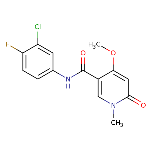 N-(3-chloro-4-fluorophenyl)-4-methoxy-1-methyl-6-oxo-1,6-dihydropyridine-3-carboxamide