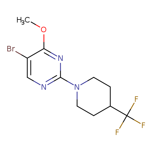 5-bromo-4-methoxy-2-[4-(trifluoromethyl)piperidin-1-yl]pyrimidine