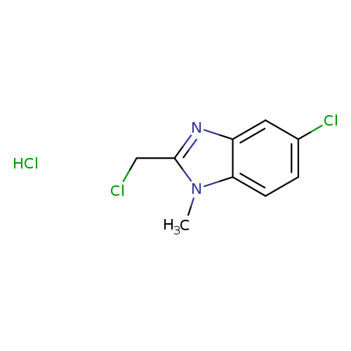5-chloro-2-(chloromethyl)-1-methyl-1H-1,3-benzodiazole hydrochloride