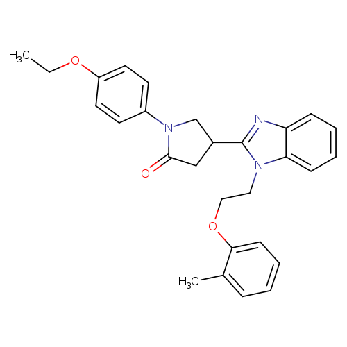 1-(4-ethoxyphenyl)-4-{1-[2-(2-methylphenoxy)ethyl]-1H-1,3-benzodiazol-2-yl}pyrrolidin-2-one