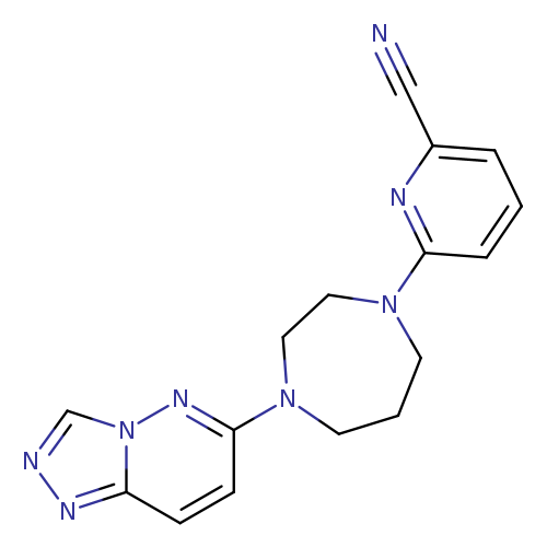 6-(4-{[1,2,4]triazolo[4,3-b]pyridazin-6-yl}-1,4-diazepan-1-yl)pyridine-2-carbonitrile
