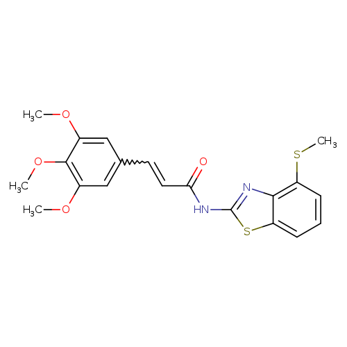 (2Z)-N-[4-(methylsulfanyl)-1,3-benzothiazol-2-yl]-3-(3,4,5-trimethoxyphenyl)prop-2-enamide