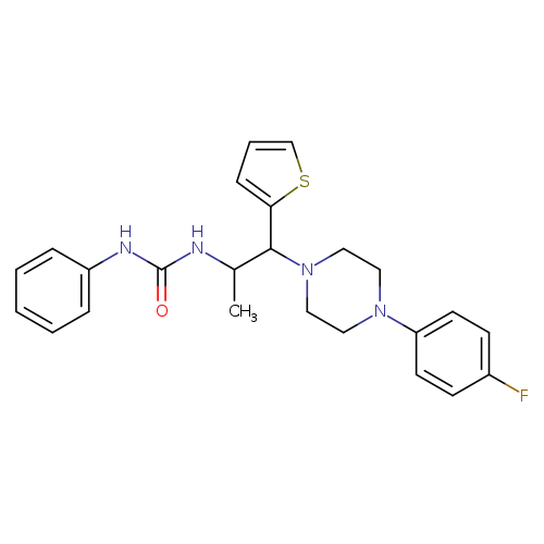 3-{1-[4-(4-fluorophenyl)piperazin-1-yl]-1-(thiophen-2-yl)propan-2-yl}-1-phenylurea