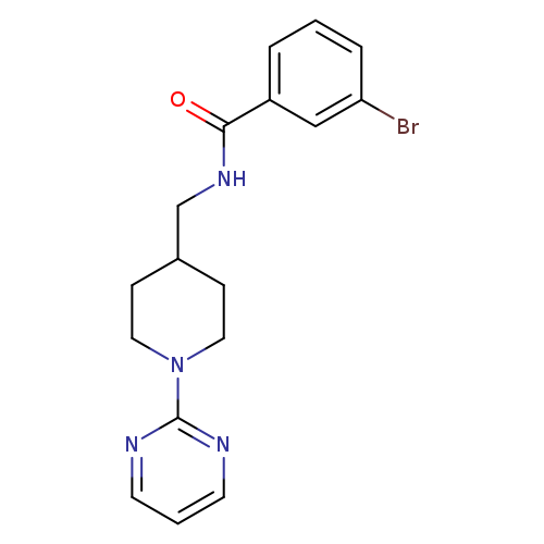 3-bromo-N-{[1-(pyrimidin-2-yl)piperidin-4-yl]methyl}benzamide