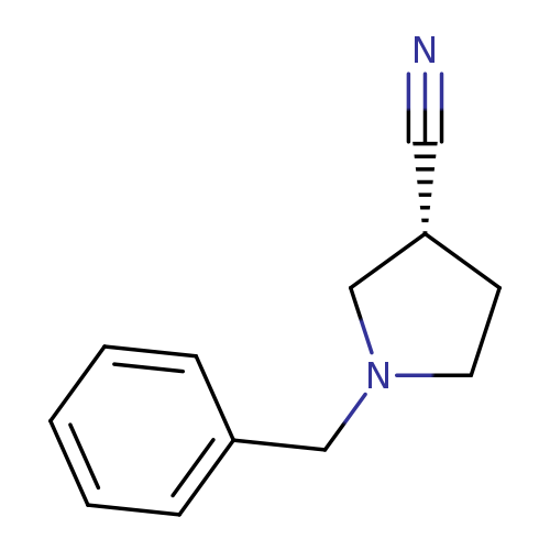 3-Pyrrolidinecarbonitrile, 1-(phenylmethyl)-, (3R)-
