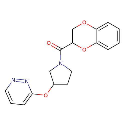 3-{[1-(2,3-dihydro-1,4-benzodioxine-2-carbonyl)pyrrolidin-3-yl]oxy}pyridazine