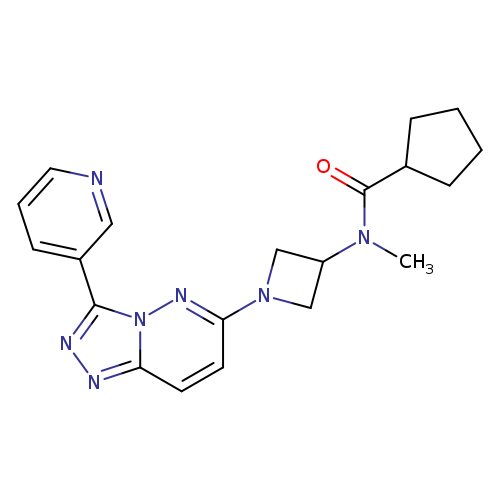 N-methyl-N-{1-[3-(pyridin-3-yl)-[1,2,4]triazolo[4,3-b]pyridazin-6-yl]azetidin-3-yl}cyclopentanecarboxamide