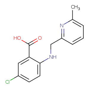 5-chloro-2-{[(6-methylpyridin-2-yl)methyl]amino}benzoic acid