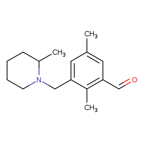 2,5-Dimethyl-3-((2-methylpiperidin-1-yl)methyl)benzaldehyde