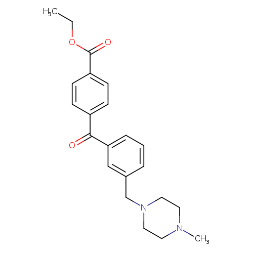 4'-CARBOETHOXY-3-(4-METHYLPIPERAZINOMETHYL) BENZOPHENONE