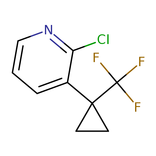 2-chloro-3-[1-(trifluoromethyl)cyclopropyl]pyridine