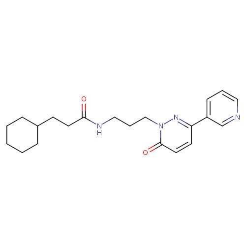 3-cyclohexyl-N-{3-[6-oxo-3-(pyridin-3-yl)-1,6-dihydropyridazin-1-yl]propyl}propanamide