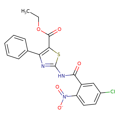 ethyl 2-(5-chloro-2-nitrobenzamido)-4-phenyl-1,3-thiazole-5-carboxylate