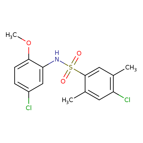 4-chloro-N-(5-chloro-2-methoxyphenyl)-2,5-dimethylbenzene-1-sulfonamide