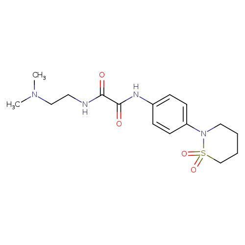 N-[2-(dimethylamino)ethyl]-N'-[4-(1,1-dioxo-1lambda6,2-thiazinan-2-yl)phenyl]ethanediamide