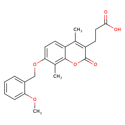 3-{7-[(2-methoxybenzyl)oxy]-4,8-dimethyl-2-oxo-2H-chromen-3-yl}propanoic acid