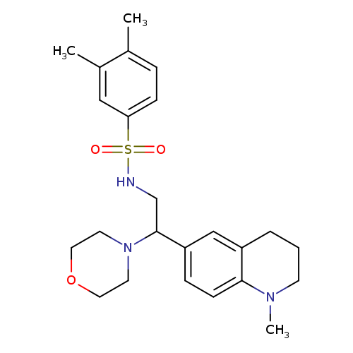 3,4-dimethyl-N-[2-(1-methyl-1,2,3,4-tetrahydroquinolin-6-yl)-2-(morpholin-4-yl)ethyl]benzene-1-sulfonamide
