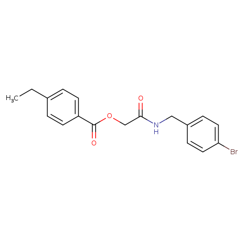 {[(4-bromophenyl)methyl]carbamoyl}methyl 4-ethylbenzoate