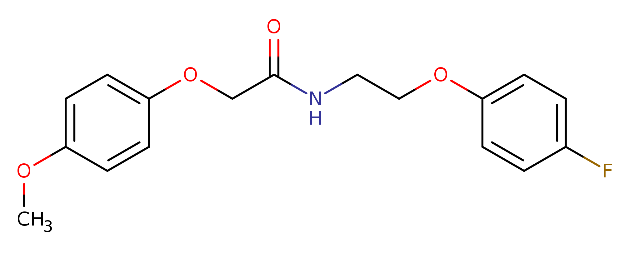 N-[2-(4-fluorophenoxy)ethyl]-2-(4-methoxyphenoxy)acetamide
