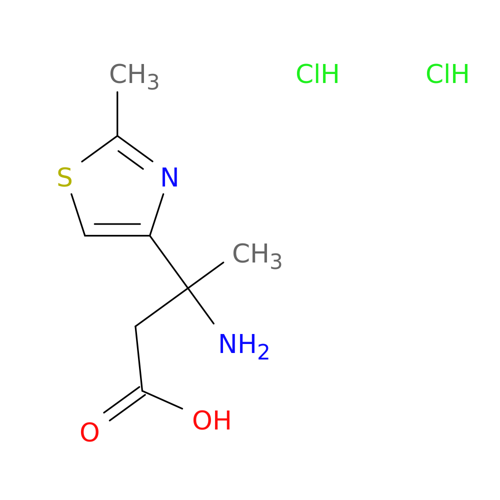 3-amino-3-(2-methyl-1,3-thiazol-4-yl)butanoic acid dihydrochloride