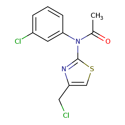 N-[4-(chloromethyl)-1,3-thiazol-2-yl]-N-(3-chlorophenyl)acetamide